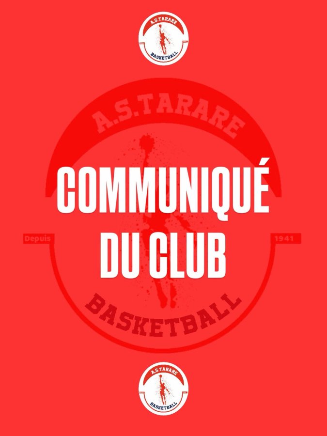 COMMUNIQUÉ DU CLUB